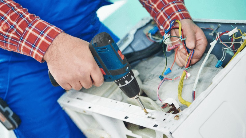 Yenimahalle Airfel Airfel çamaşır makinesi kart tamiri – Su almama arızası orijinal parça ile giderildi. - Teknik servis örneği